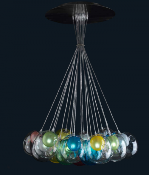 Lampadario Sosp. 19 luci Multicolor