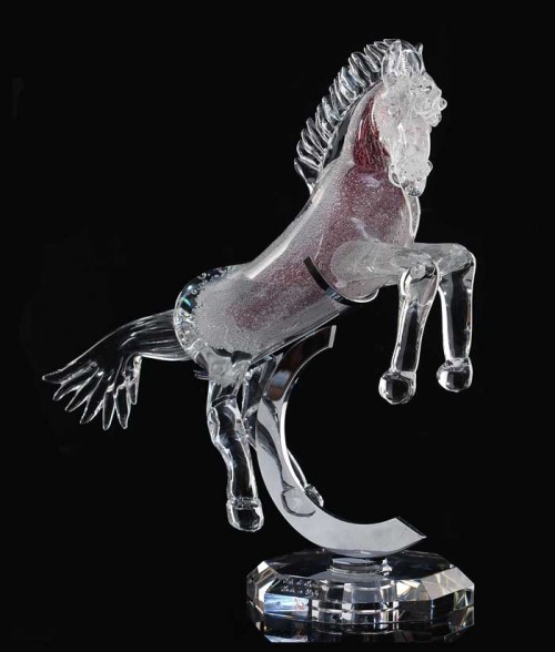 Small horse with colored bubbles with base